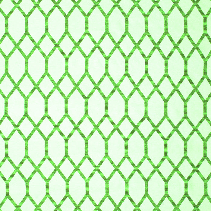 Serging Thickness of Machine Washable Terrilis Green Contemporary Area Rugs, wshcon621grn