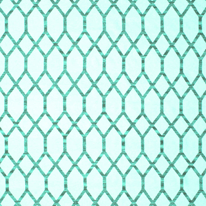 Machine Washable Terrilis Turquoise Contemporary Area Rugs, wshcon621turq