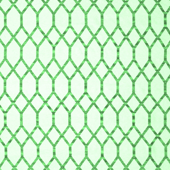 Machine Washable Terrilis Emerald Green Contemporary Area Rugs, wshcon621emgrn