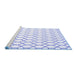 Sideview of Machine Washable Terrilis Blue Contemporary Rug, wshcon621blu