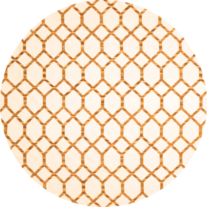 Machine Washable Terrilis Orange Contemporary Area Rugs, wshcon621org