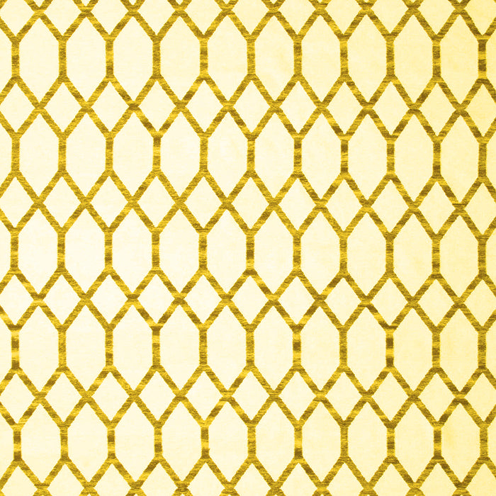 Machine Washable Terrilis Yellow Contemporary Rug, wshcon621yw