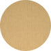 Round Abstract Brown Contemporary Rug, con622brn