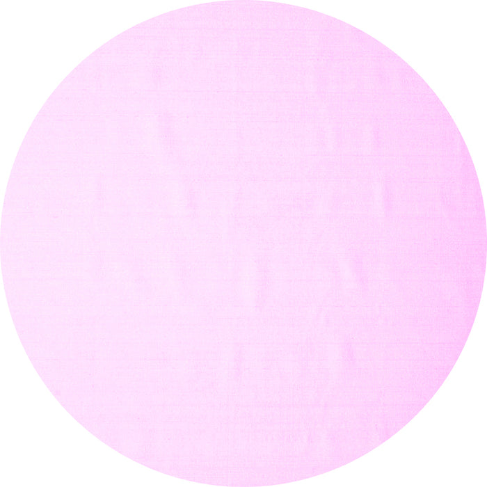 Round Solid Pink Modern Rug, con623pnk