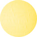 Round Solid Yellow Modern Rug, con623yw