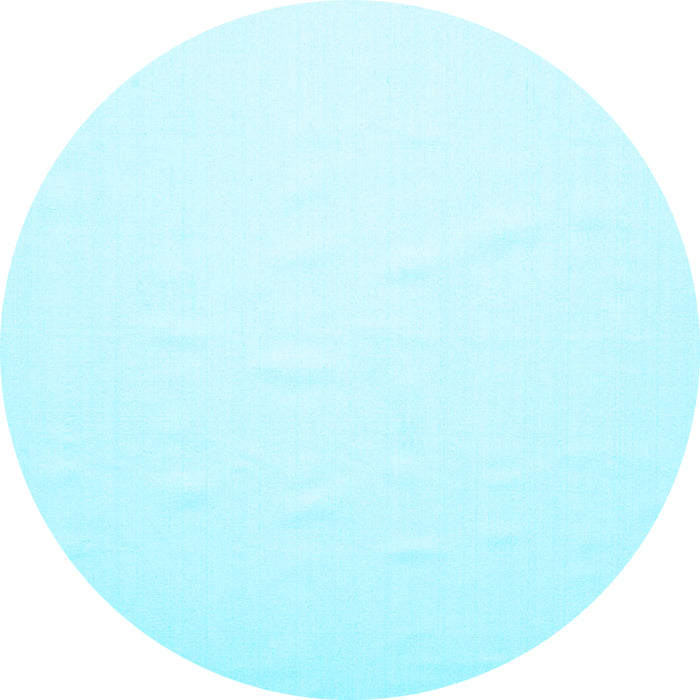 Round Solid Light Blue Modern Rug, con623lblu