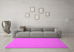 Machine Washable Abstract Pink Contemporary Rug in a Living Room, wshcon624pnk