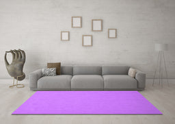 Machine Washable Abstract Purple Contemporary Area Rugs in a Living Room, wshcon624pur