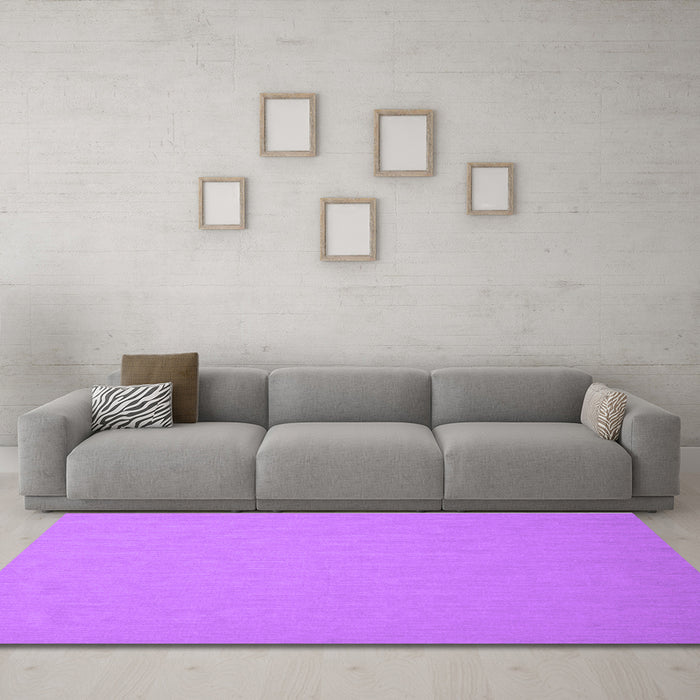 Machine Washable Abstract Purple Contemporary Area Rugs in a Living Room, wshcon624pur