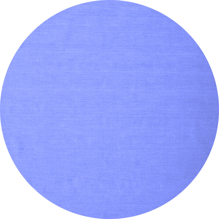 Round Abstract Blue Contemporary Rug, con624blu