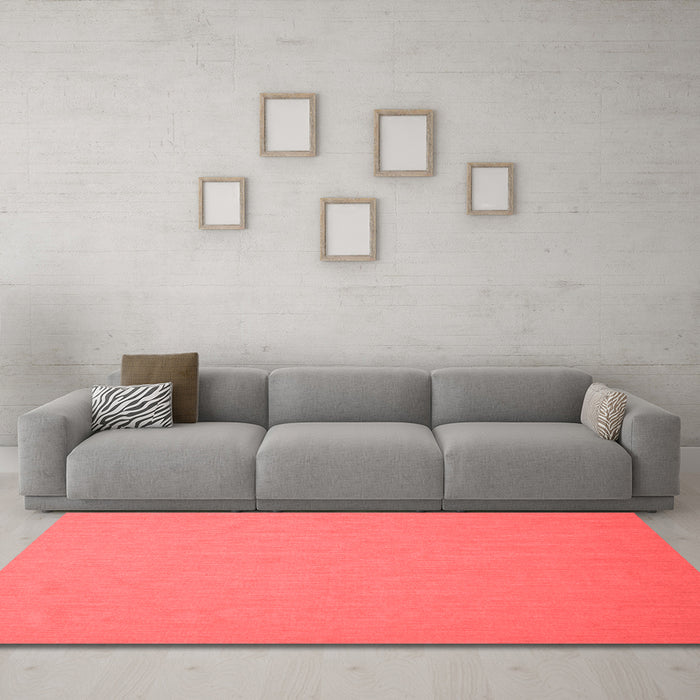 Contemporary Red Washable Rugs