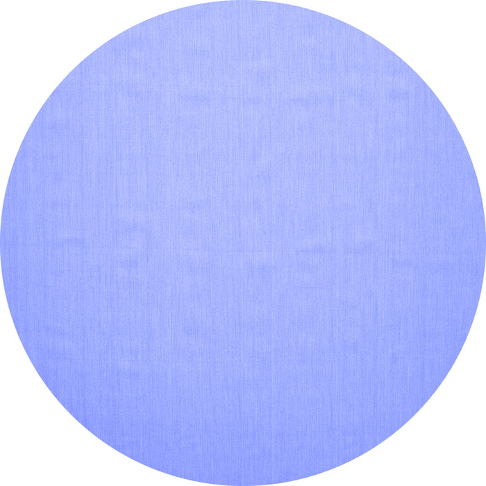 Round Abstract Blue Contemporary Rug, con625blu