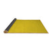 Sideview of Abstract Yellow Contemporary Rug, con625yw