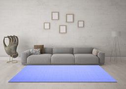 Machine Washable Abstract Blue Contemporary Rug in a Living Room, wshcon625blu