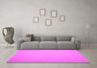 Machine Washable Abstract Pink Contemporary Rug in a Living Room, wshcon625pnk