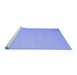 Sideview of Machine Washable Abstract Blue Contemporary Rug, wshcon625blu