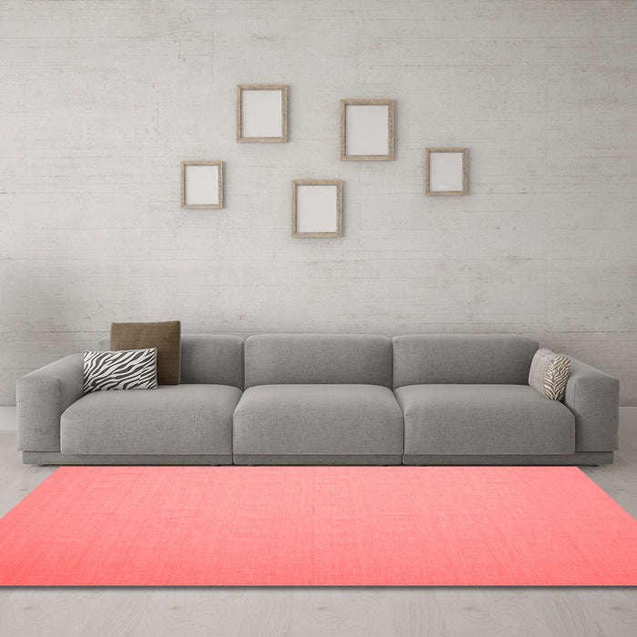 Contemporary Red Washable Rugs