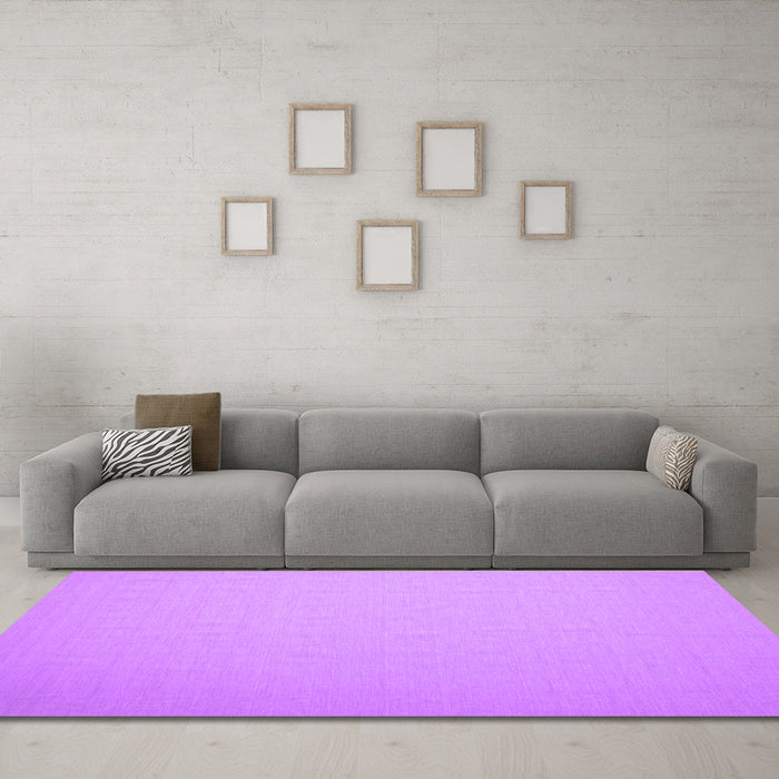 Machine Washable Abstract Purple Contemporary Area Rugs in a Living Room, wshcon625pur