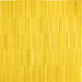 Square Solid Yellow Modern Rug, con626yw