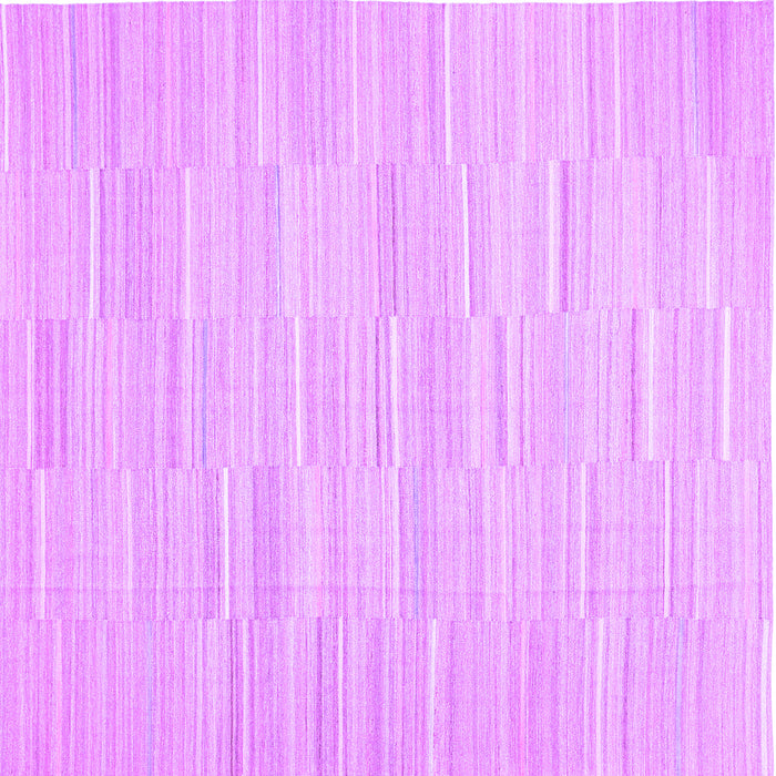 Square Solid Purple Modern Rug, con626pur