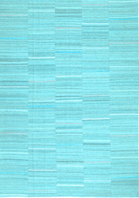 Solid Light Blue Modern Rug, con626lblu