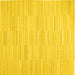 Square Machine Washable Solid Yellow Modern Rug, wshcon626yw