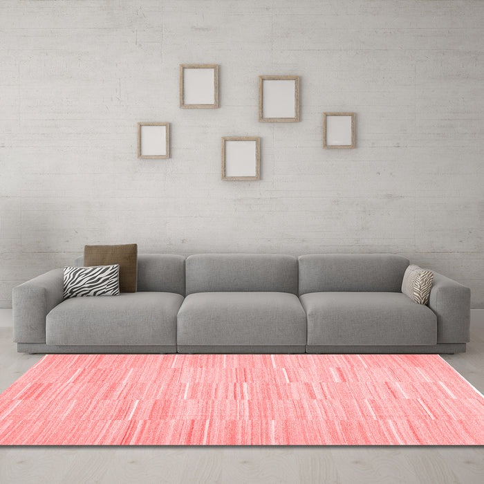 Modern Red Washable Rugs