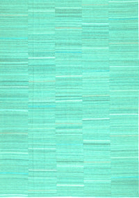 Solid Turquoise Modern Rug, con626turq