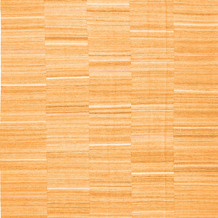 Serging Thickness of Machine Washable Solid Orange Modern Area Rugs, wshcon626org