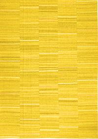 Solid Yellow Modern Rug, con626yw