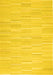 Solid Yellow Modern Rug, con626yw