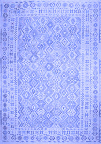 Southwestern Blue Country Rug, con627blu