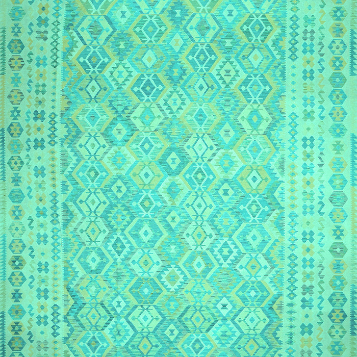 Southwestern Turquoise Country Rug, con627turq