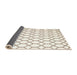 Thickness of Contemporary Blonde Beige Trellis Rug, con628