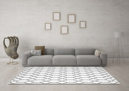 Machine Washable Terrilis Gray Contemporary Rug in a Living Room,, wshcon628gry