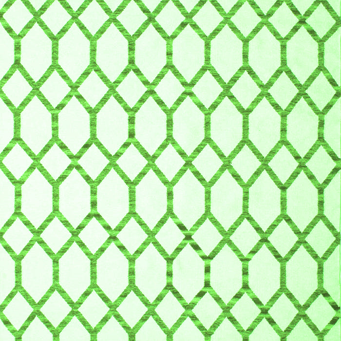 Serging Thickness of Machine Washable Terrilis Green Contemporary Area Rugs, wshcon628grn