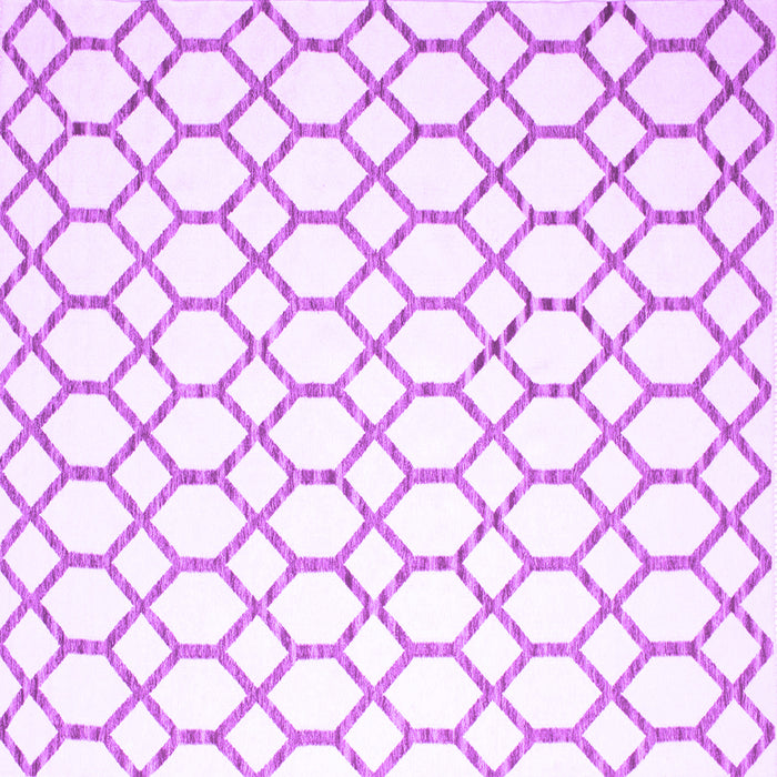 Square Machine Washable Terrilis Purple Contemporary Area Rugs, wshcon628pur