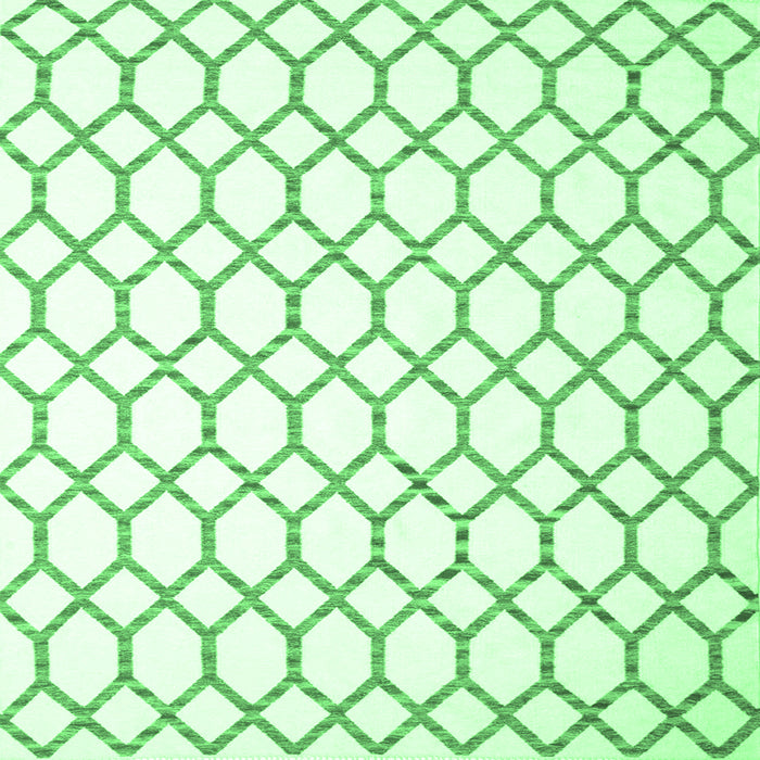 Square Terrilis Emerald Green Contemporary Rug, con628emgrn