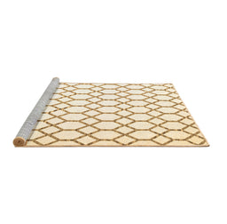 Sideview of Machine Washable Terrilis Brown Contemporary Rug, wshcon628brn