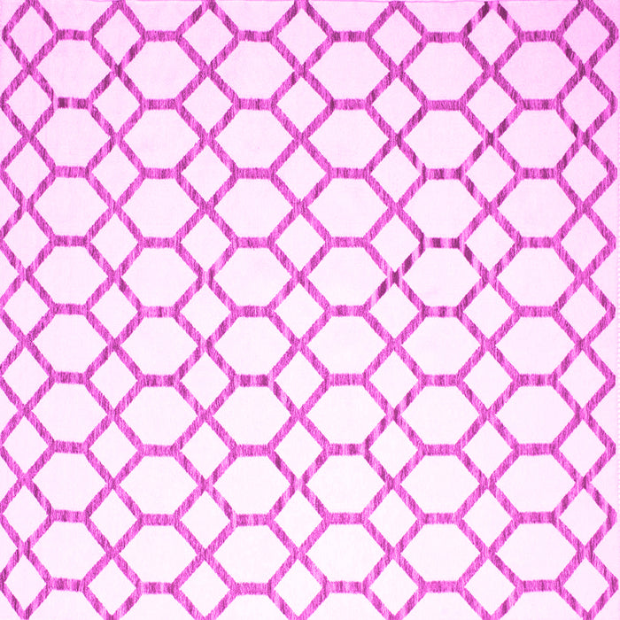Square Machine Washable Terrilis Pink Contemporary Rug, wshcon628pnk