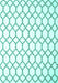 Machine Washable Terrilis Turquoise Contemporary Area Rugs, wshcon628turq