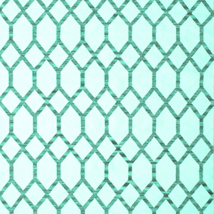 Machine Washable Terrilis Turquoise Contemporary Area Rugs, wshcon628turq