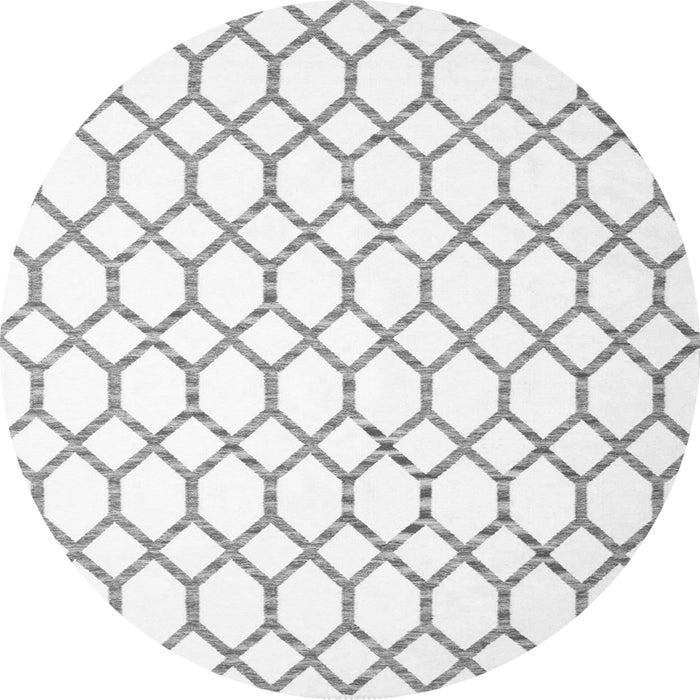 Machine Washable Terrilis Gray Contemporary Rug, wshcon628gry