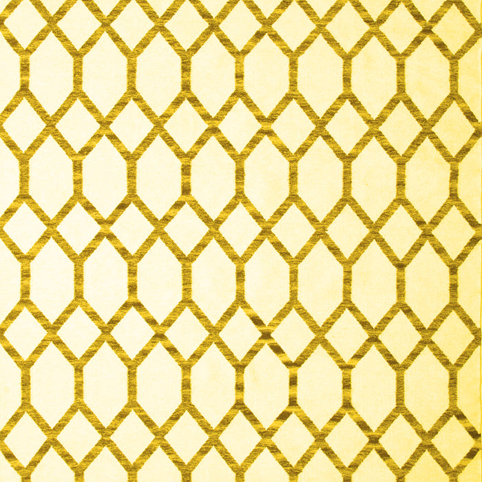 Machine Washable Terrilis Yellow Contemporary Rug, wshcon628yw