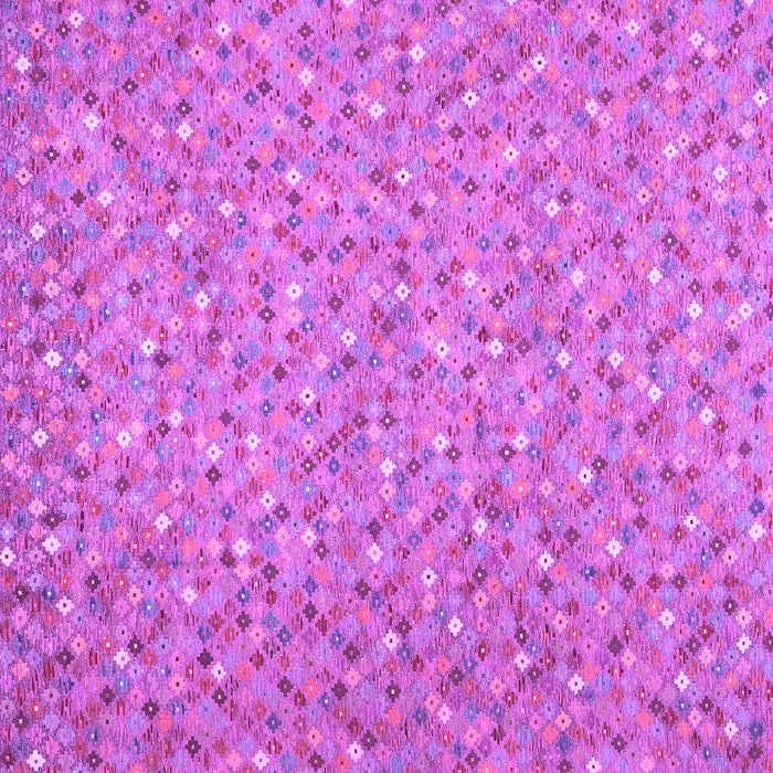 Square Machine Washable Southwestern Purple Country Area Rugs, wshcon629pur