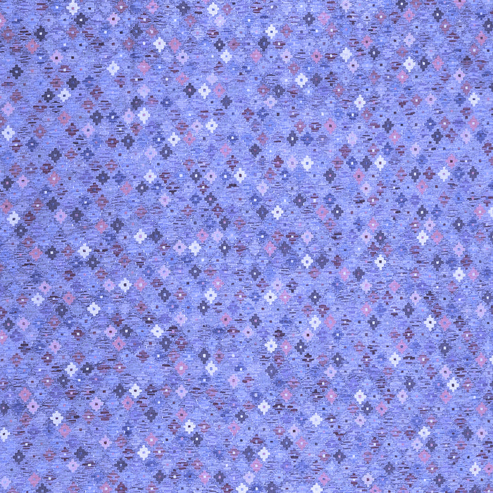 Machine Washable Southwestern Blue Country Rug, wshcon629blu