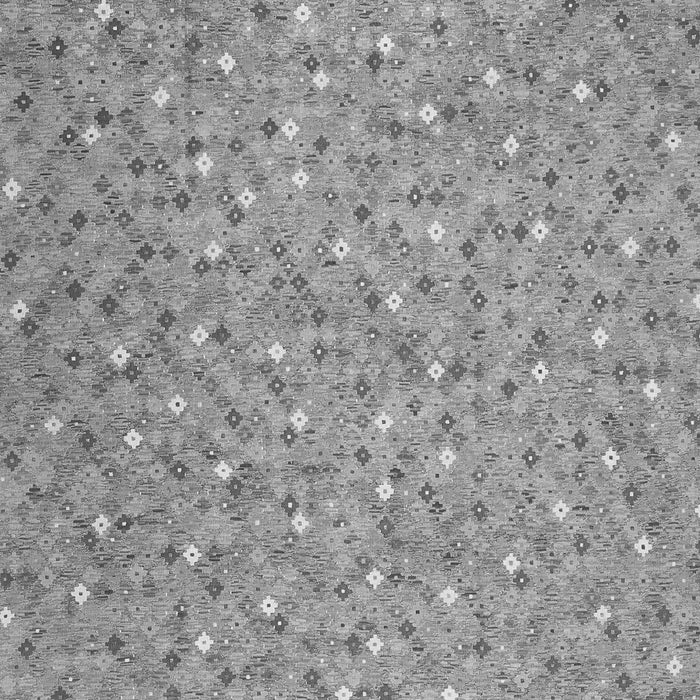 Serging Thickness of Machine Washable Southwestern Gray Country Rug, wshcon629gry