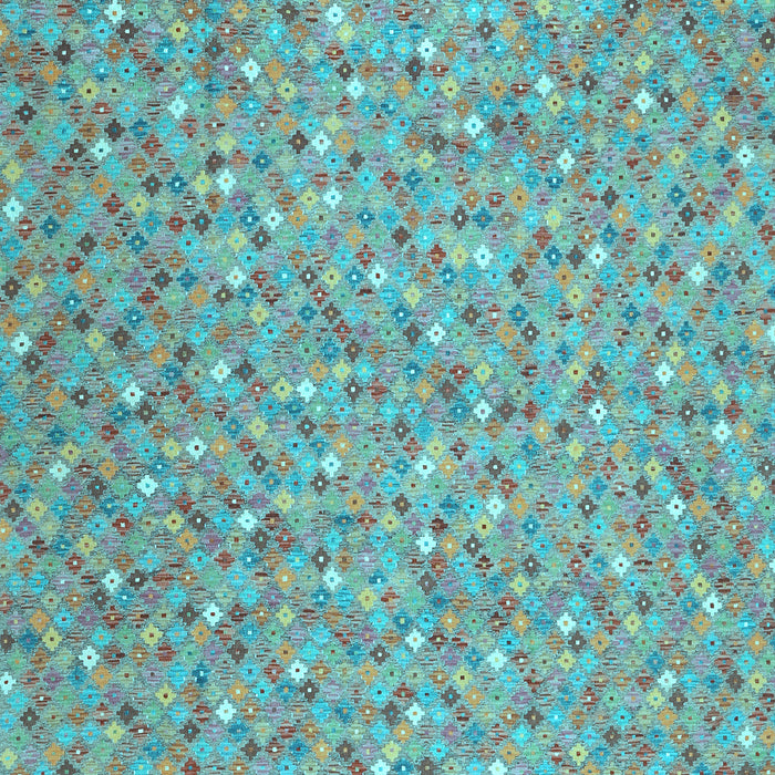 Machine Washable Southwestern Light Blue Country Rug, wshcon629lblu