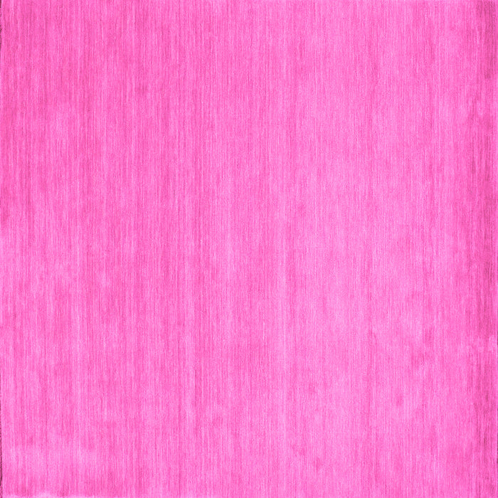 Square Solid Pink Modern Rug, con62pnk