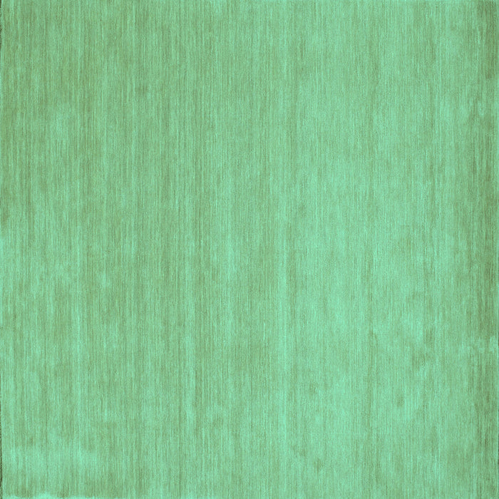 Square Machine Washable Solid Turquoise Modern Area Rugs, wshcon62turq